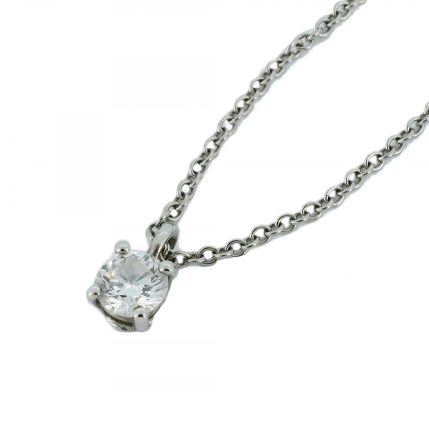 Tiffany & Co Solitaire, Silver, Platinum, pendant