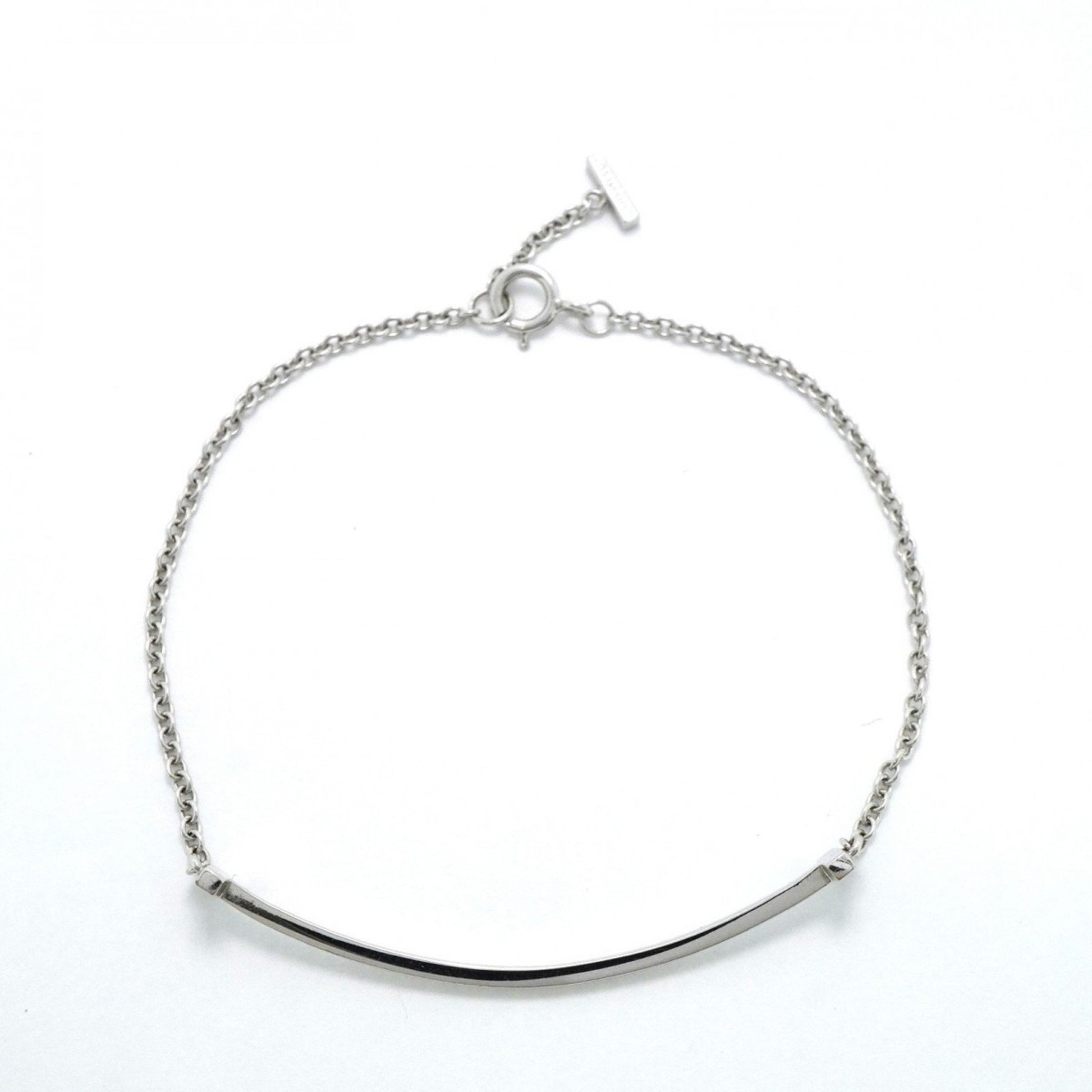 Tiffany & Co T Smile, Silver, White Gold, bracelet