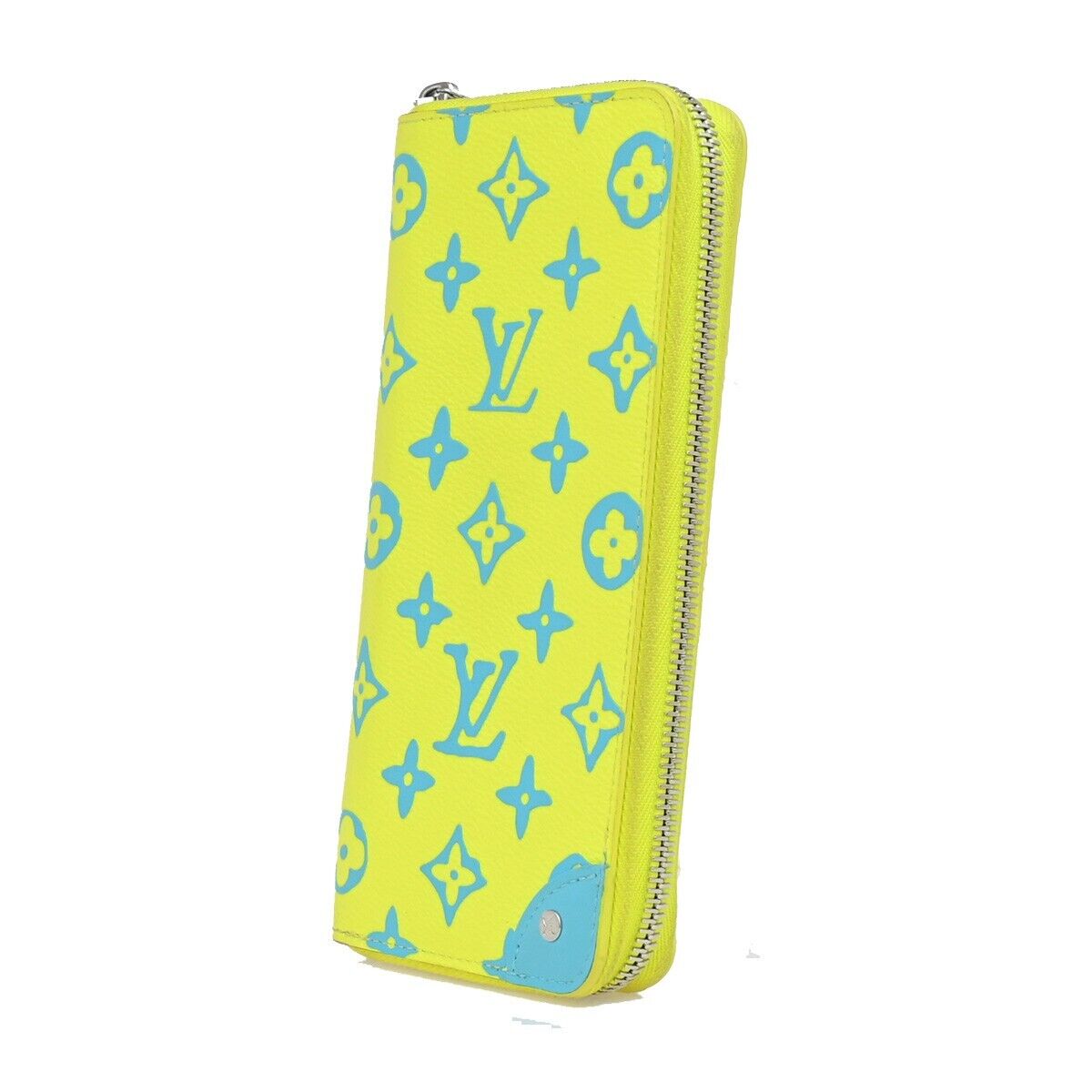 Louis Vuitton Zippy Wallet Vertical, Yellow, Canvas, wallet