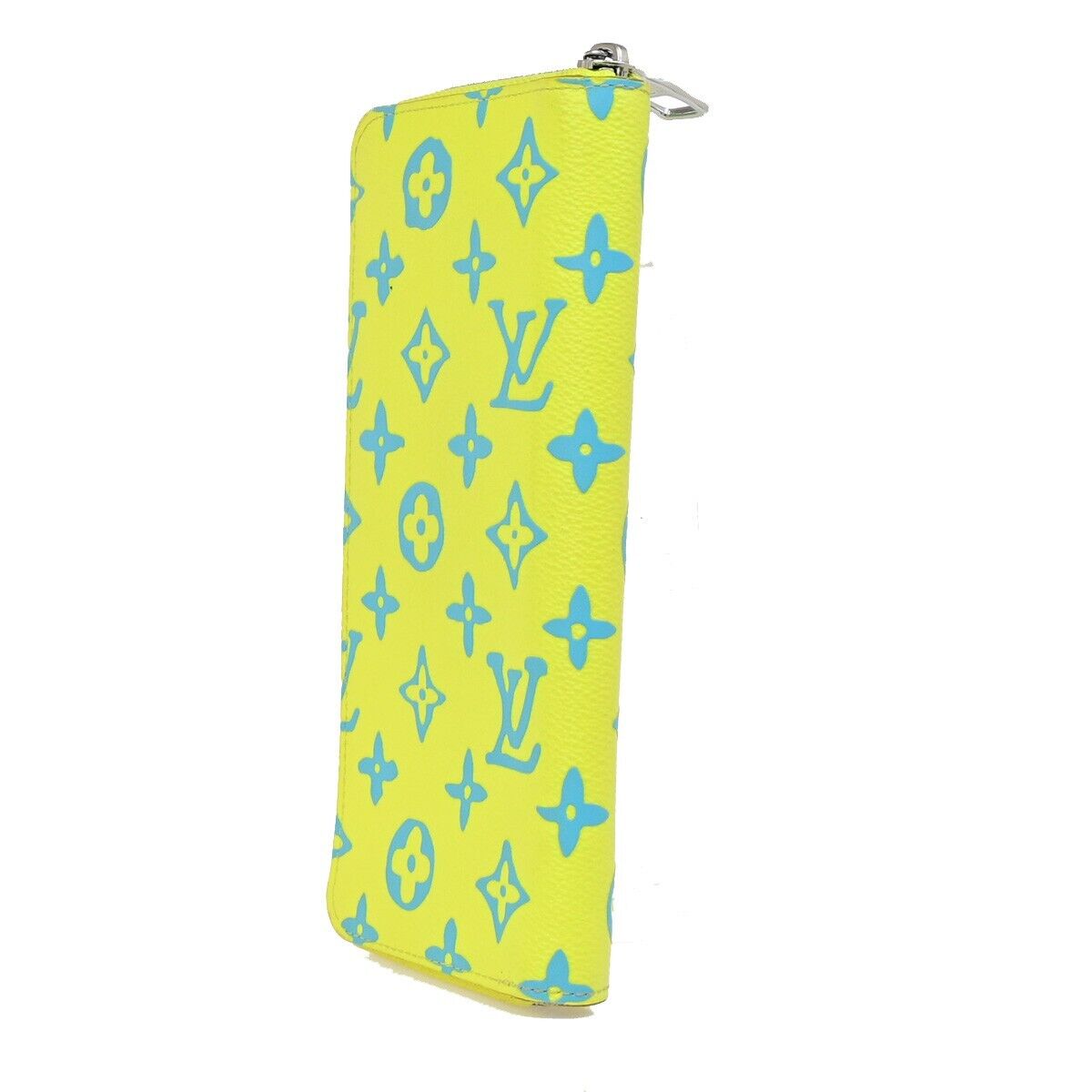 Louis Vuitton Zippy Wallet Vertical, Yellow, Canvas, wallet