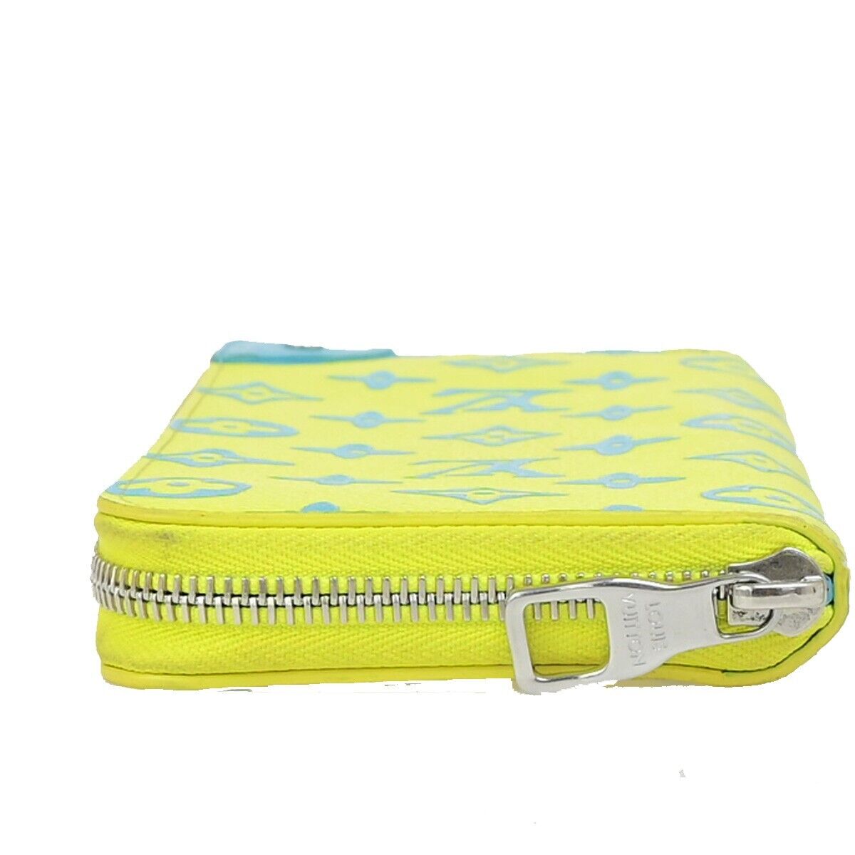 Louis Vuitton Zippy Wallet Vertical, Yellow, Canvas, wallet