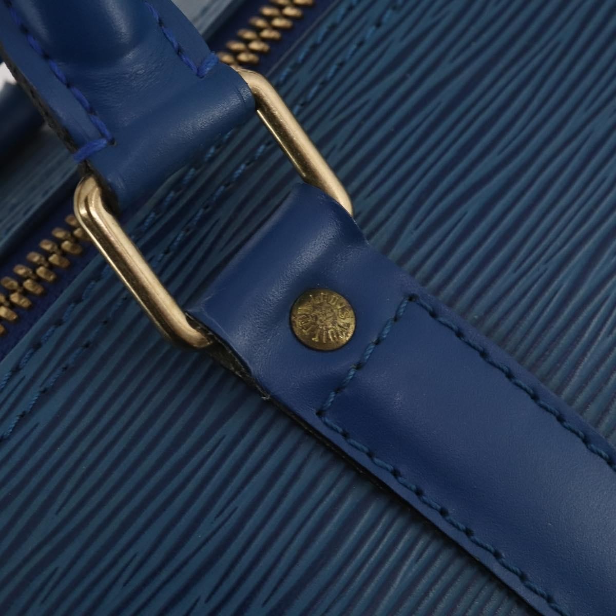 Louis Vuitton Keepall Bag Epi Leather, Blue, Leather, Travel Bag