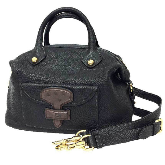 Loewe MAY, Black, Leather, handbag