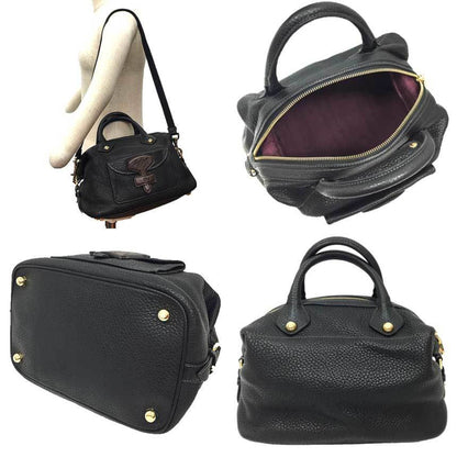 Loewe MAY, Black, Leather, handbag