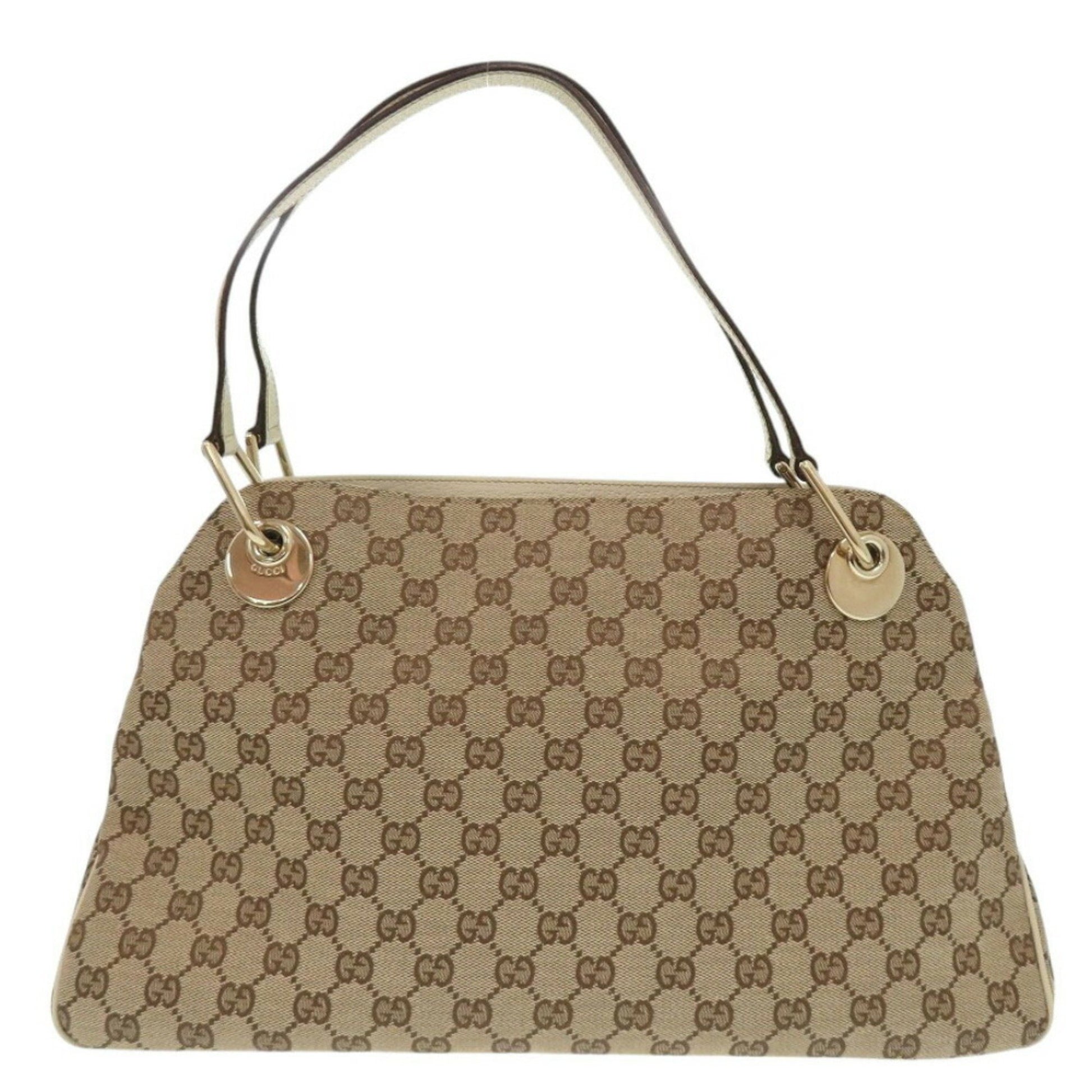 Gucci, Brown, Canvas, tote