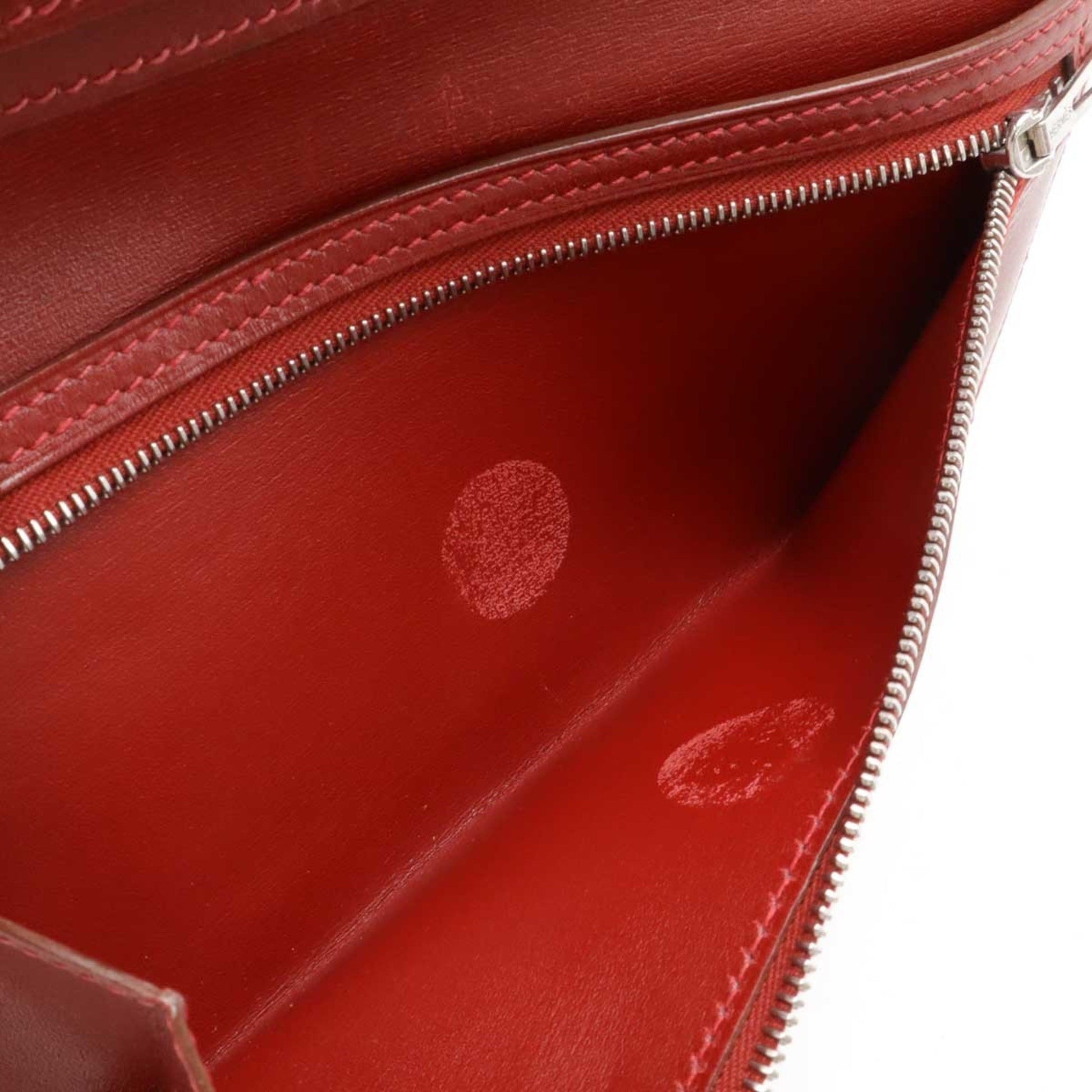 Hermès Béarn, Red, Leather, wallet