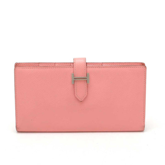 Hermès Béarn, Pink, Leather, wallet