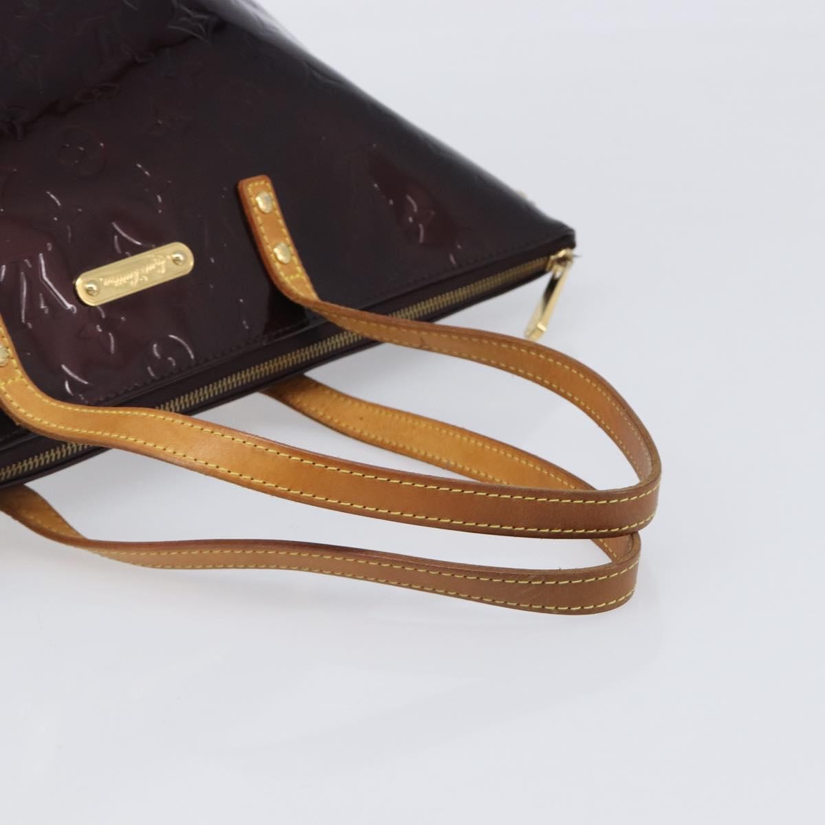 Louis Vuitton Bellevue Monogram Vernis, Burgundy, Patent Leather, Handbag