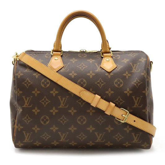 Louis Vuitton Speedy Bandoulière 30, Brown, Canvas, handbag