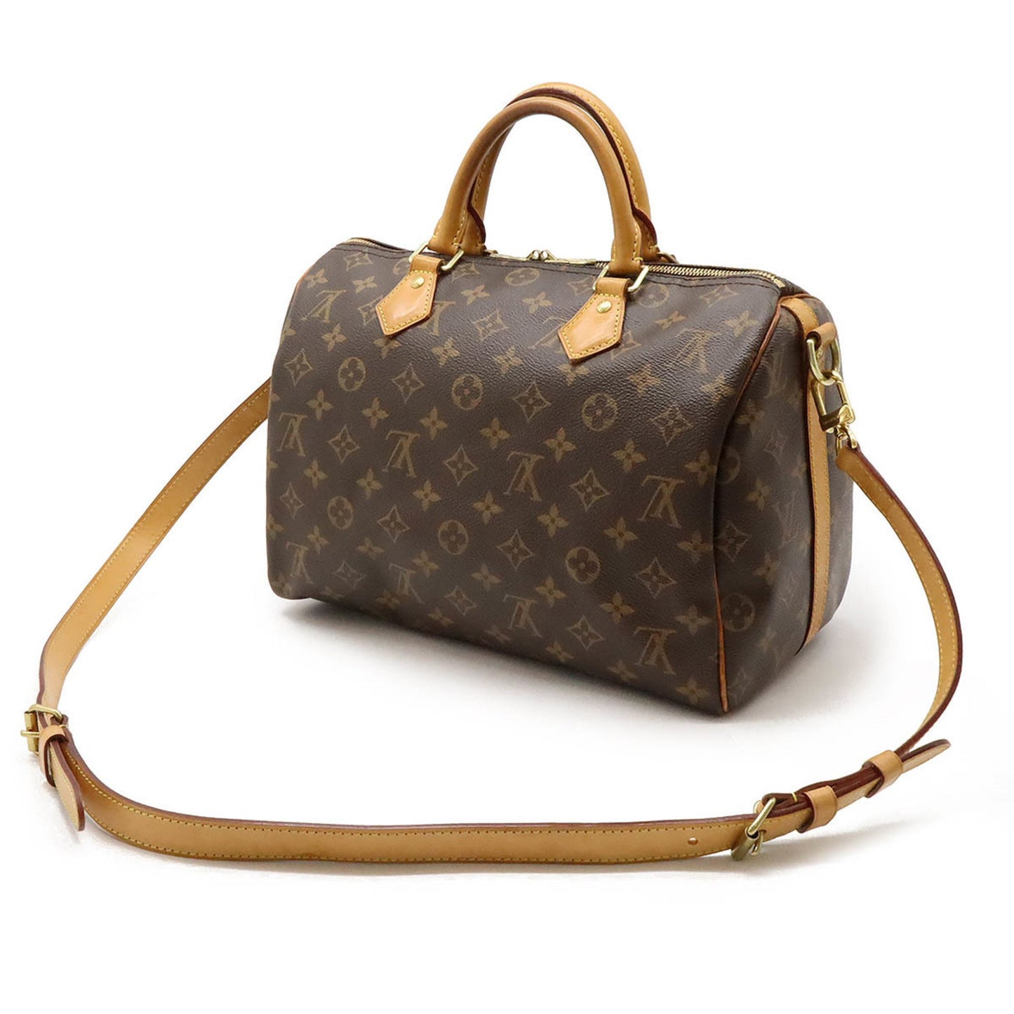 Louis Vuitton Speedy Bandoulière 30, Brown, Canvas, handbag
