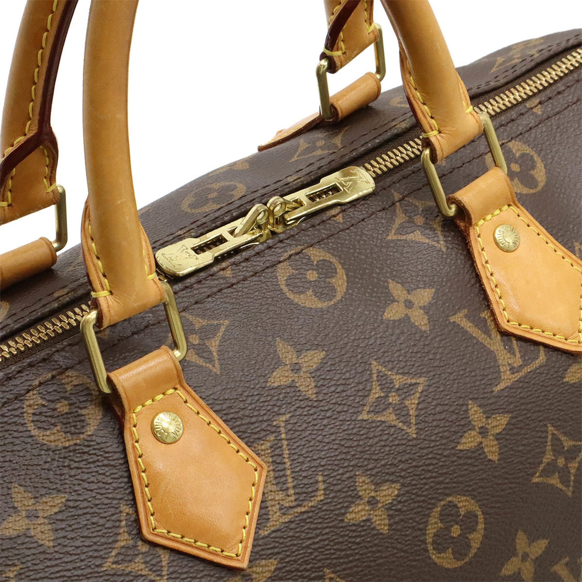 Louis Vuitton Speedy Bandoulière 30, Brown, Canvas, handbag
