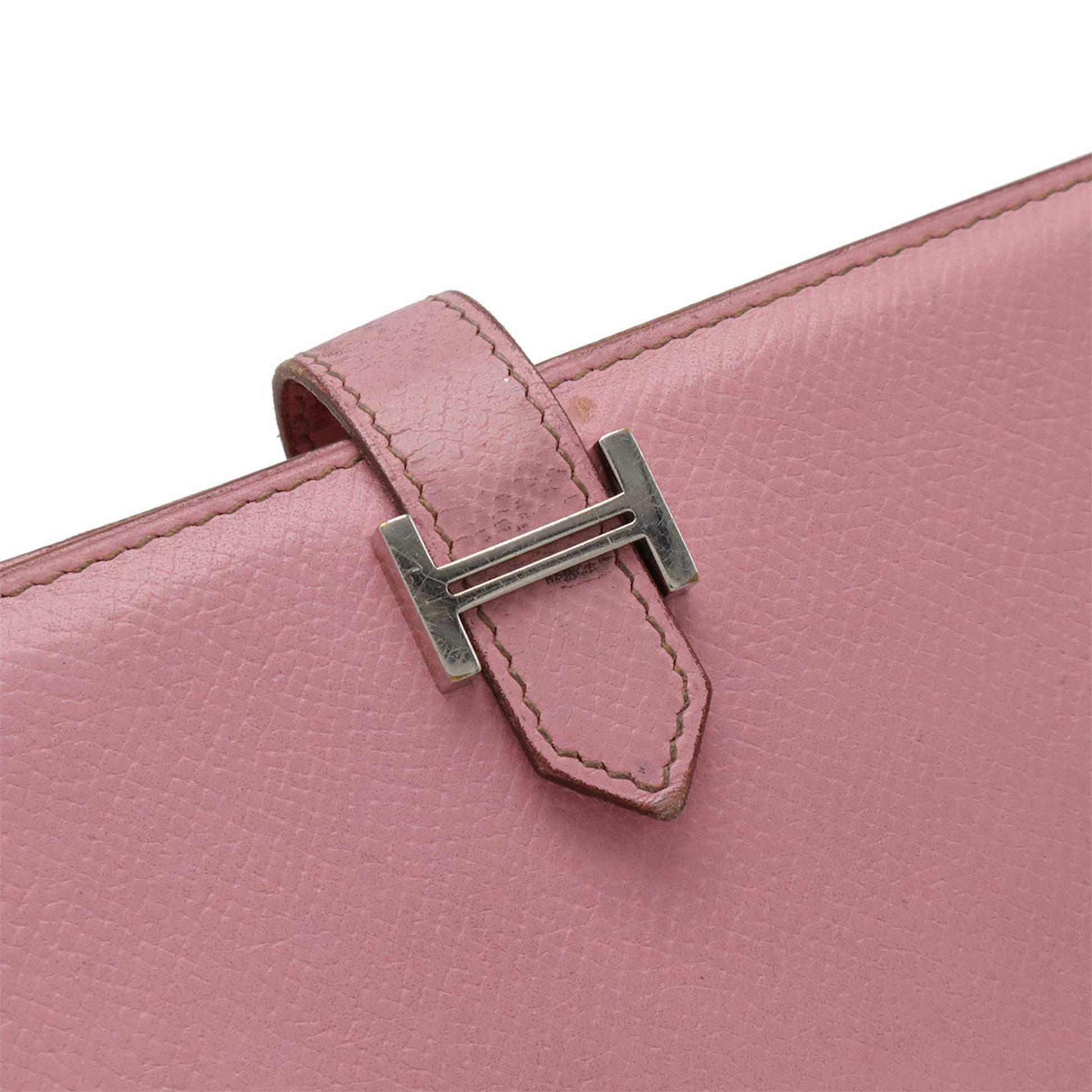 Hermès, Pink, Leather, wallet
