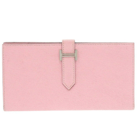 Hermès Béarn, Pink, Leather, wallet