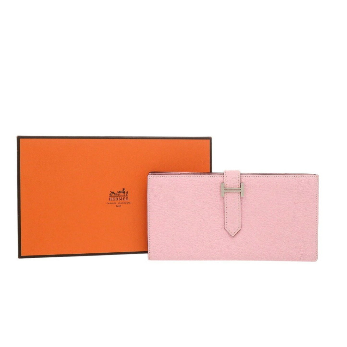 Hermès Béarn, Pink, Leather, wallet