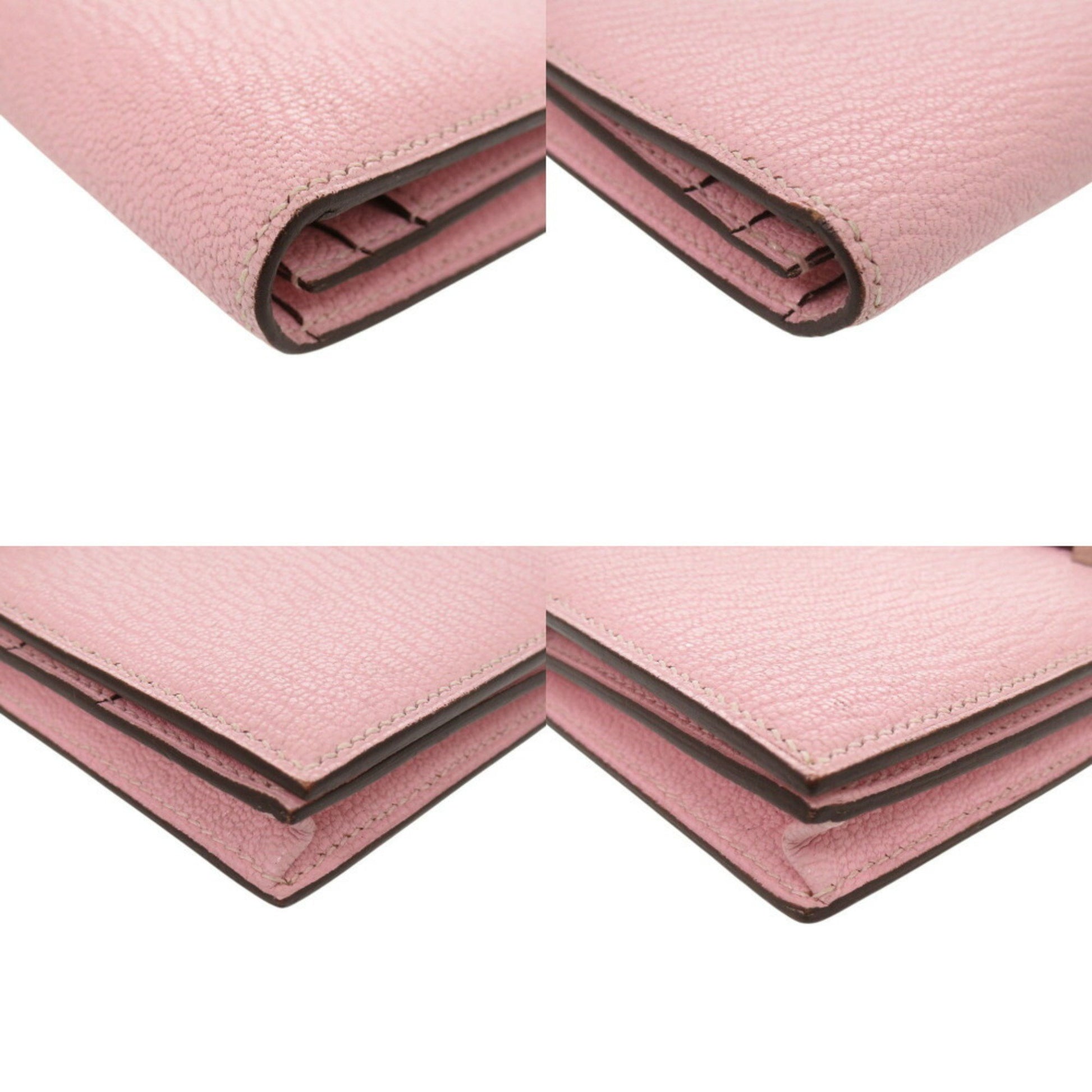 Hermès Béarn, Pink, Leather, wallet