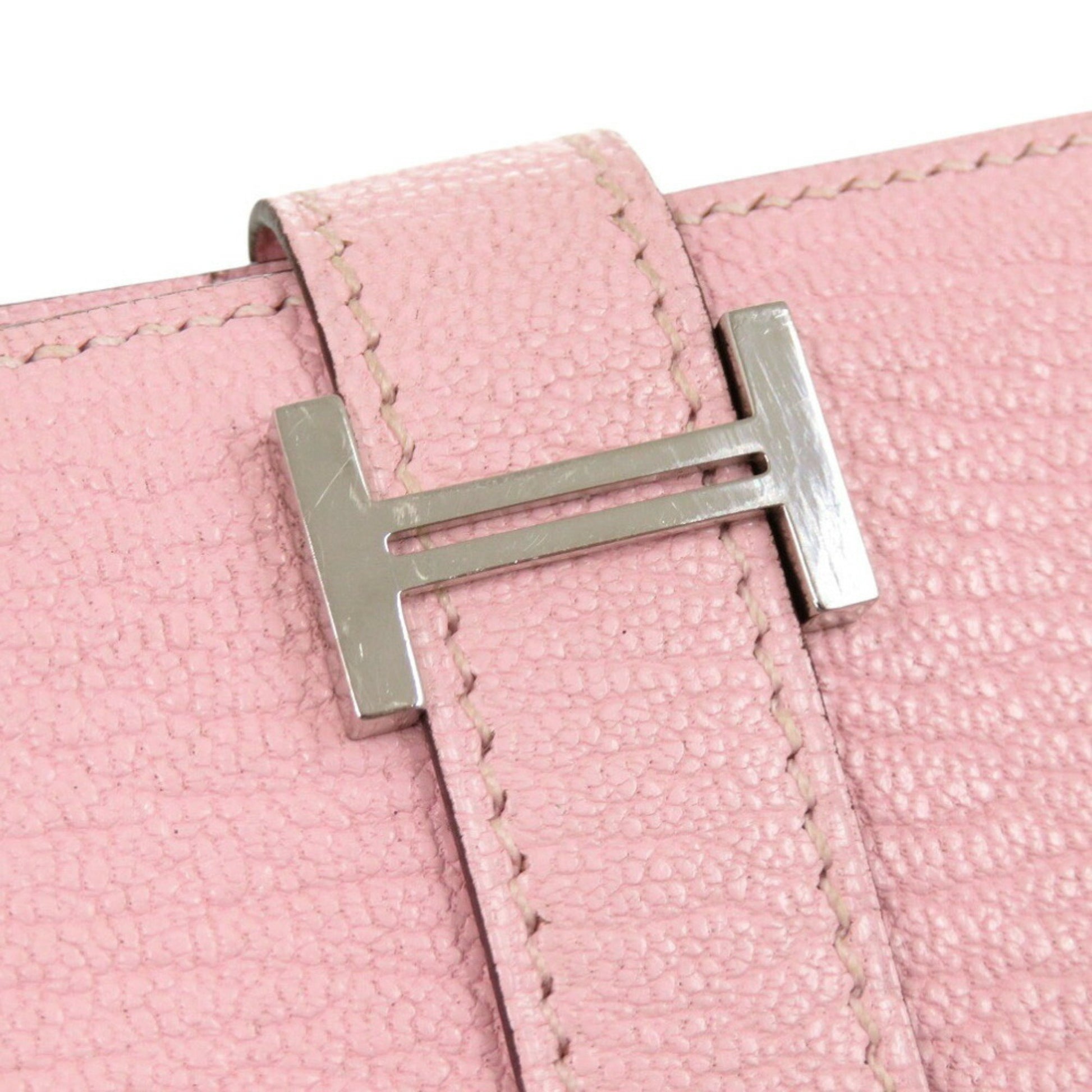 Hermès Béarn, Pink, Leather, wallet