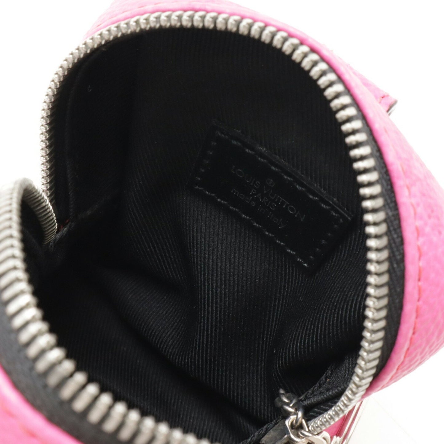 Louis Vuitton Porte clés, Pink, Leather, clutch