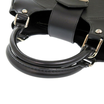Louis Vuitton Montaigne, Black, Leather, handbag