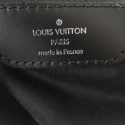 Louis Vuitton Montaigne, Black, Leather, handbag