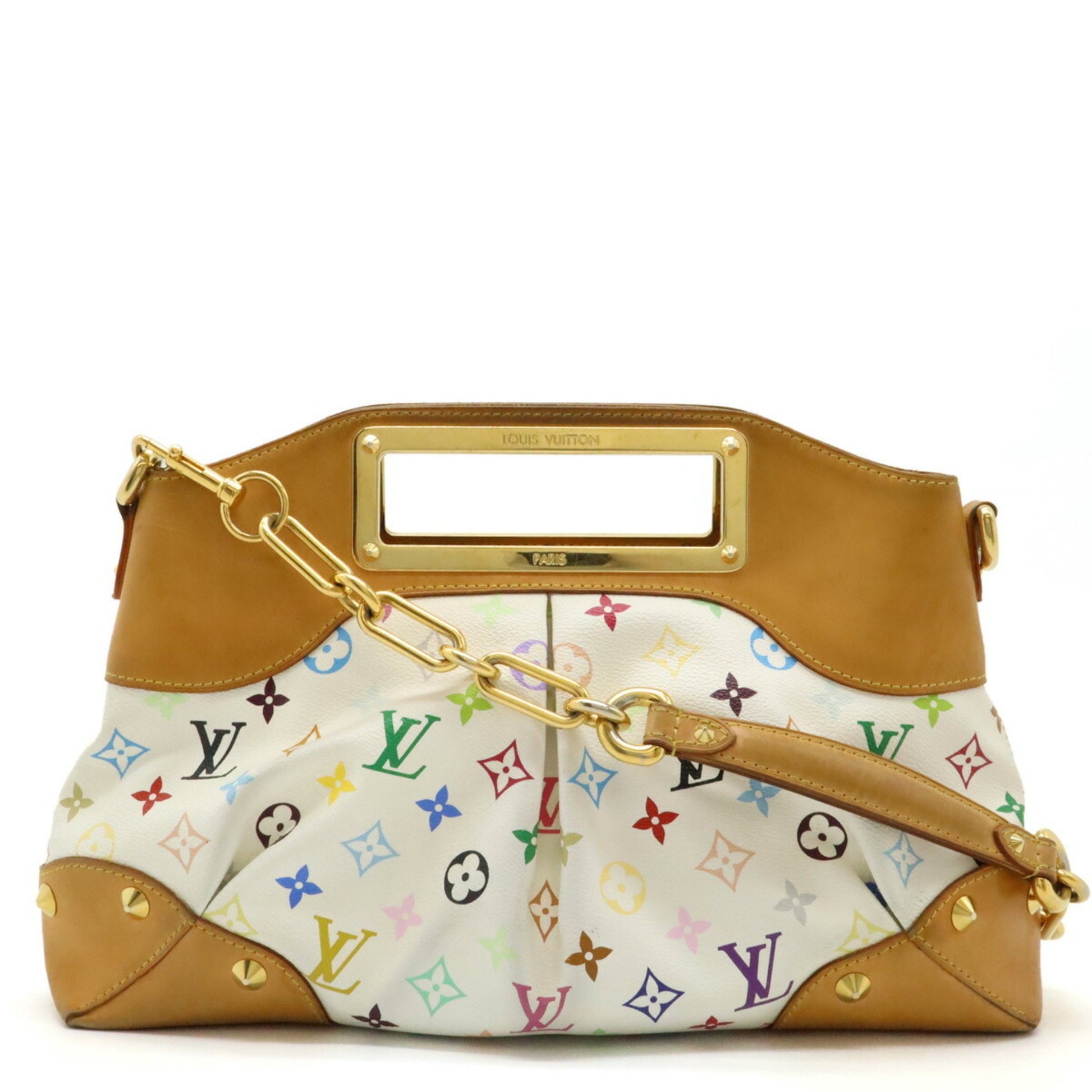 Louis Vuitton Judy, White, Canvas, travel