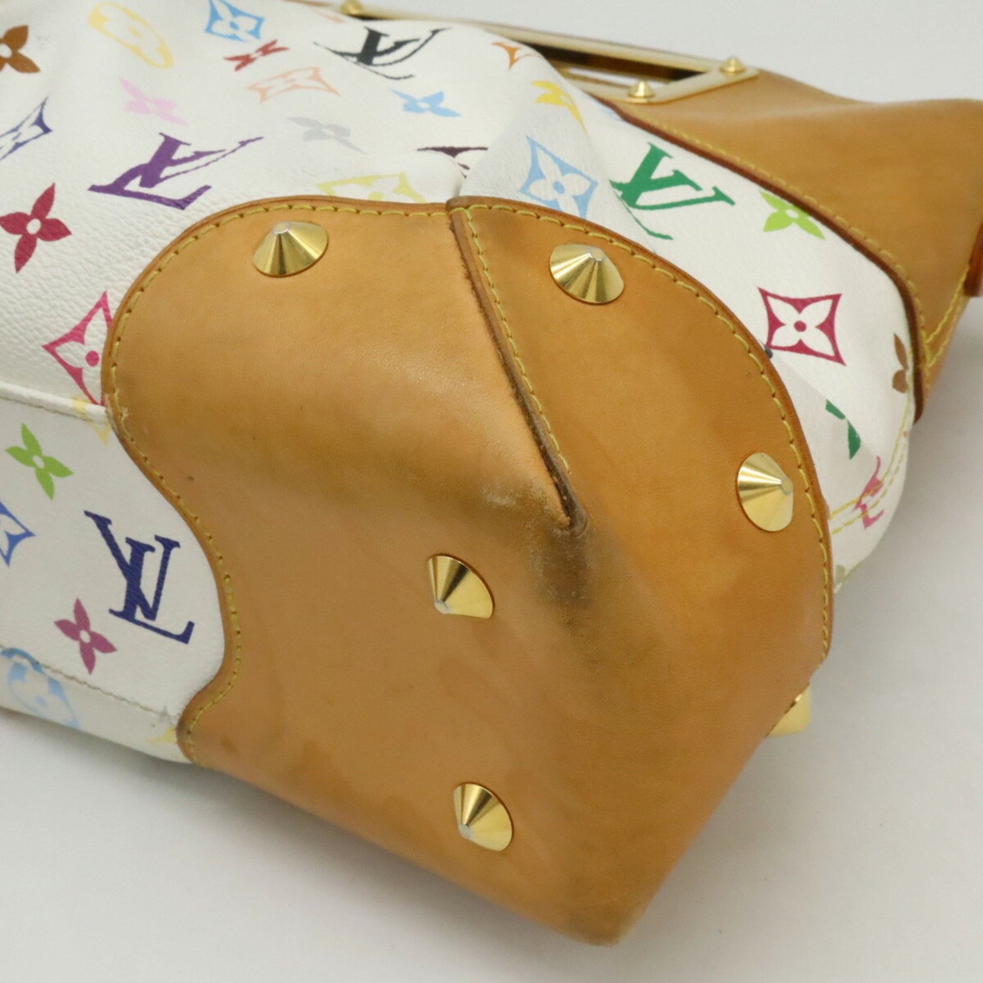 Louis Vuitton Judy, White, Canvas, travel