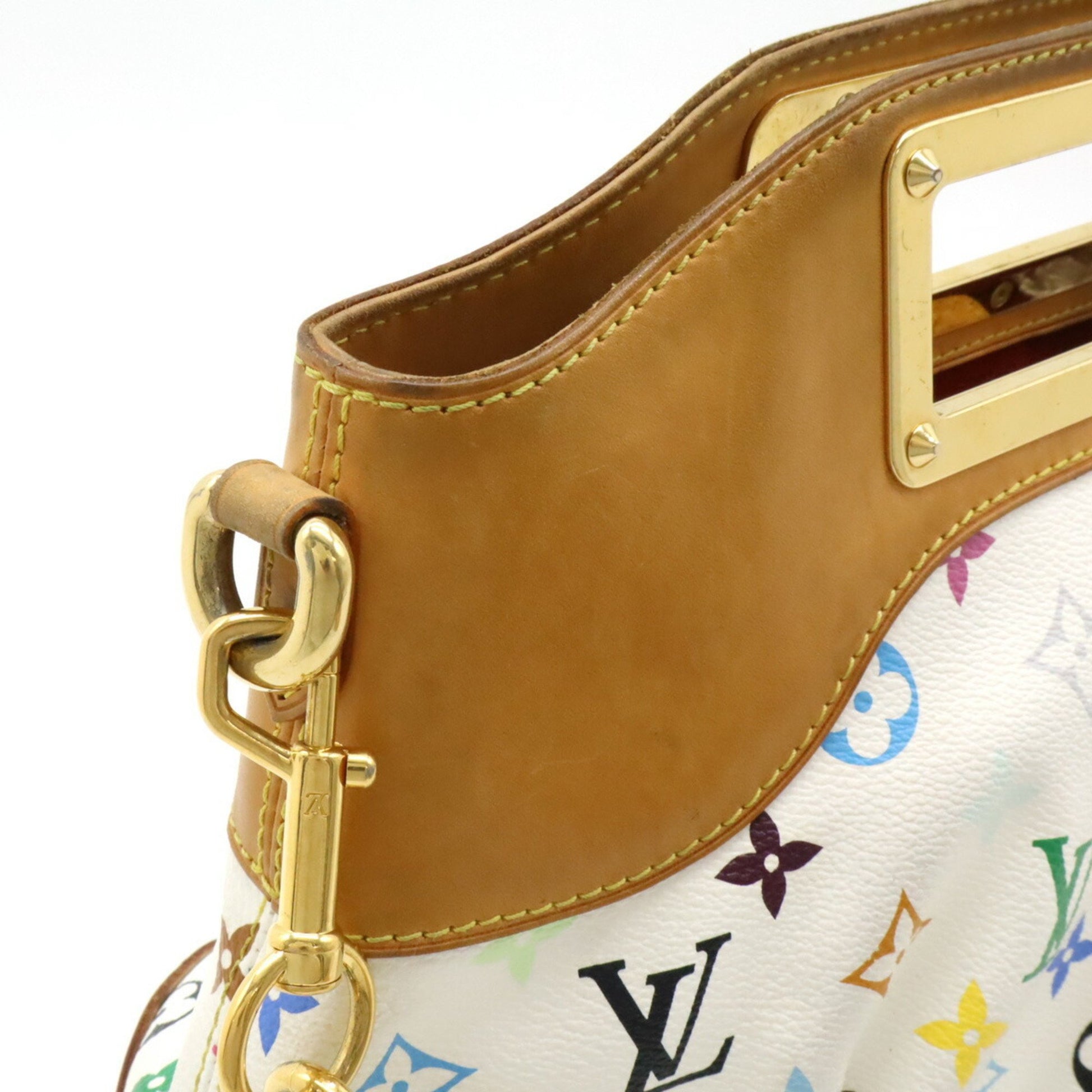 Louis Vuitton Judy, White, Canvas, travel