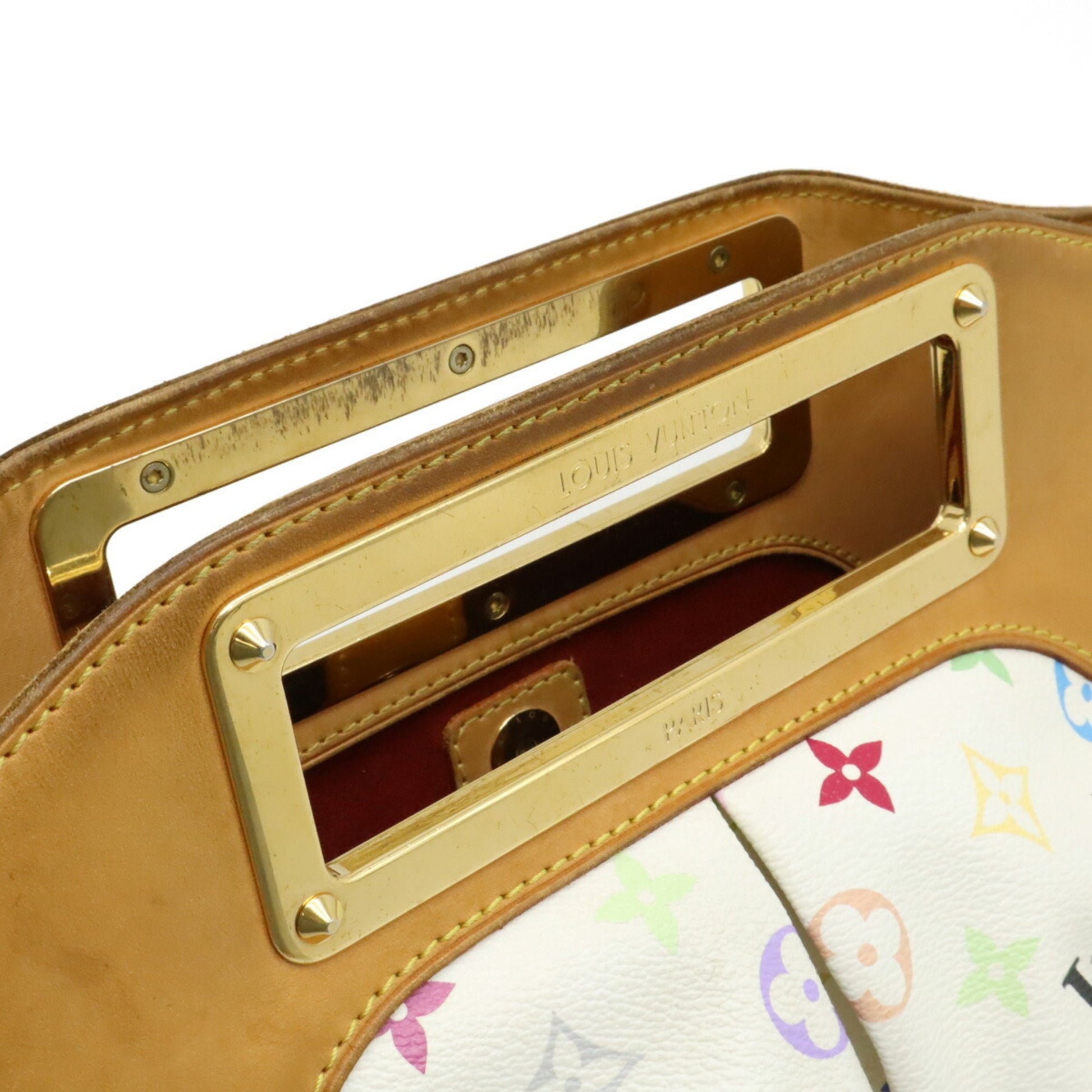 Louis Vuitton Judy, White, Canvas, travel