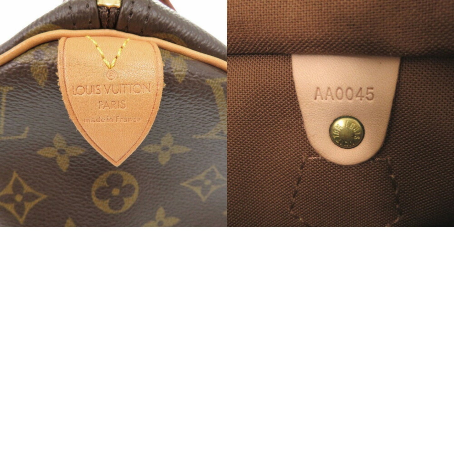 Louis Vuitton Speedy 30, Brown, Canvas, handbag
