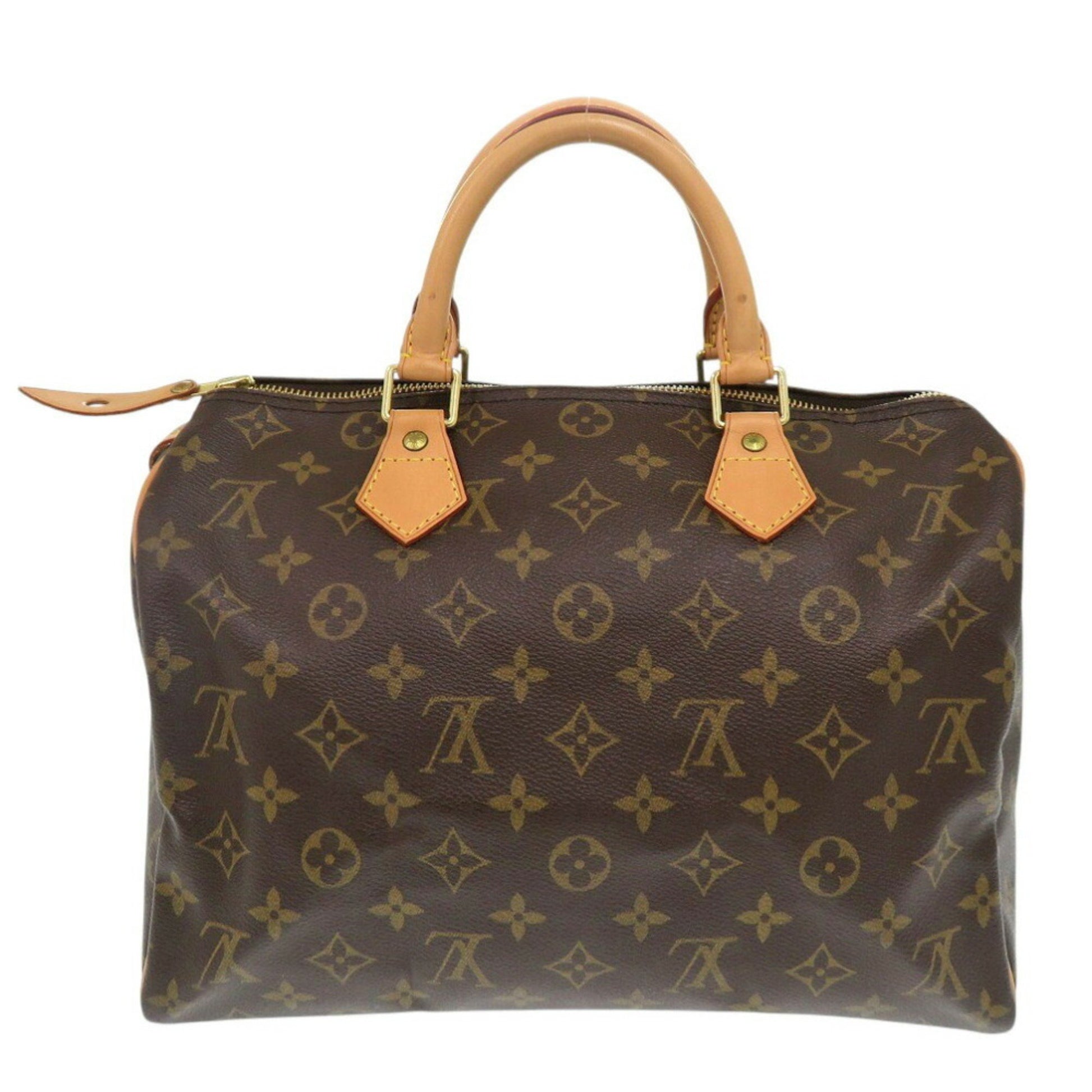 Louis Vuitton Speedy 30, Brown, Canvas, handbag