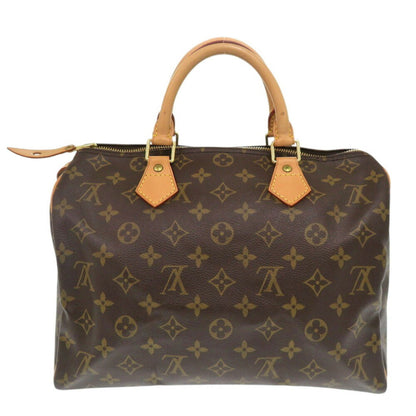 Louis Vuitton Speedy 30, Brown, Canvas, handbag