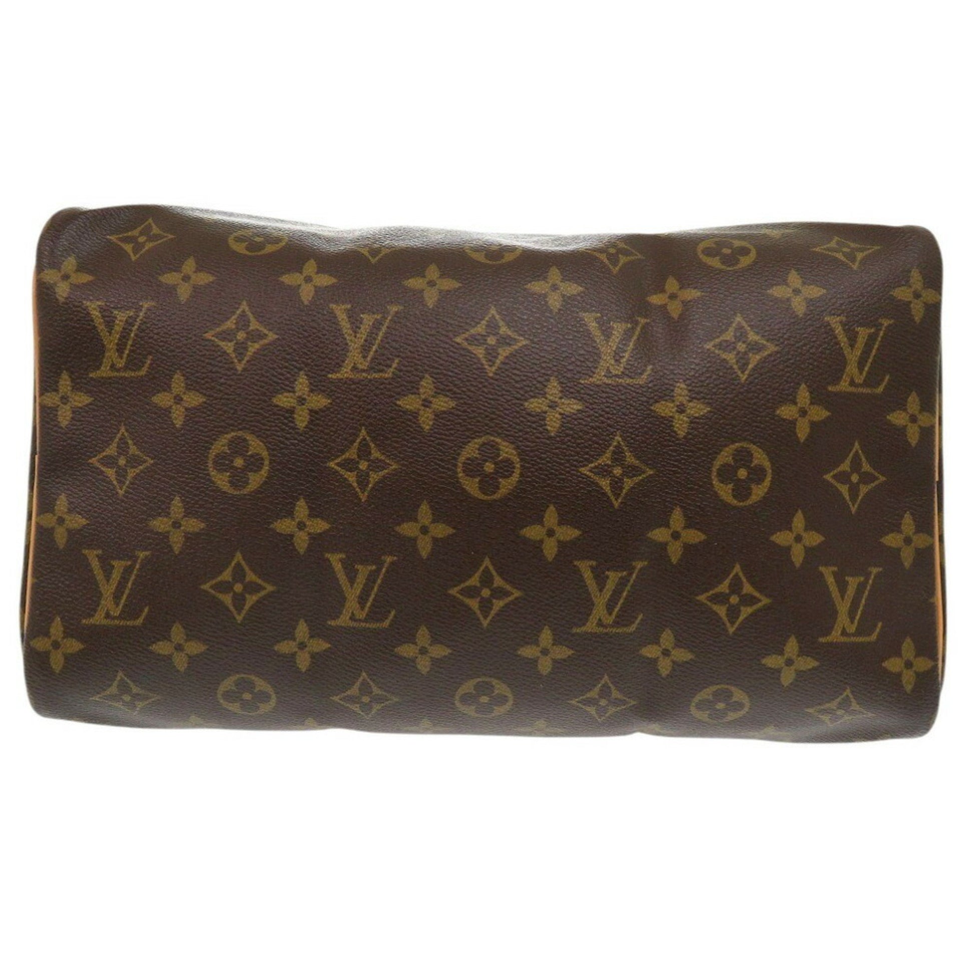 Louis Vuitton Speedy 30, Brown, Canvas, handbag
