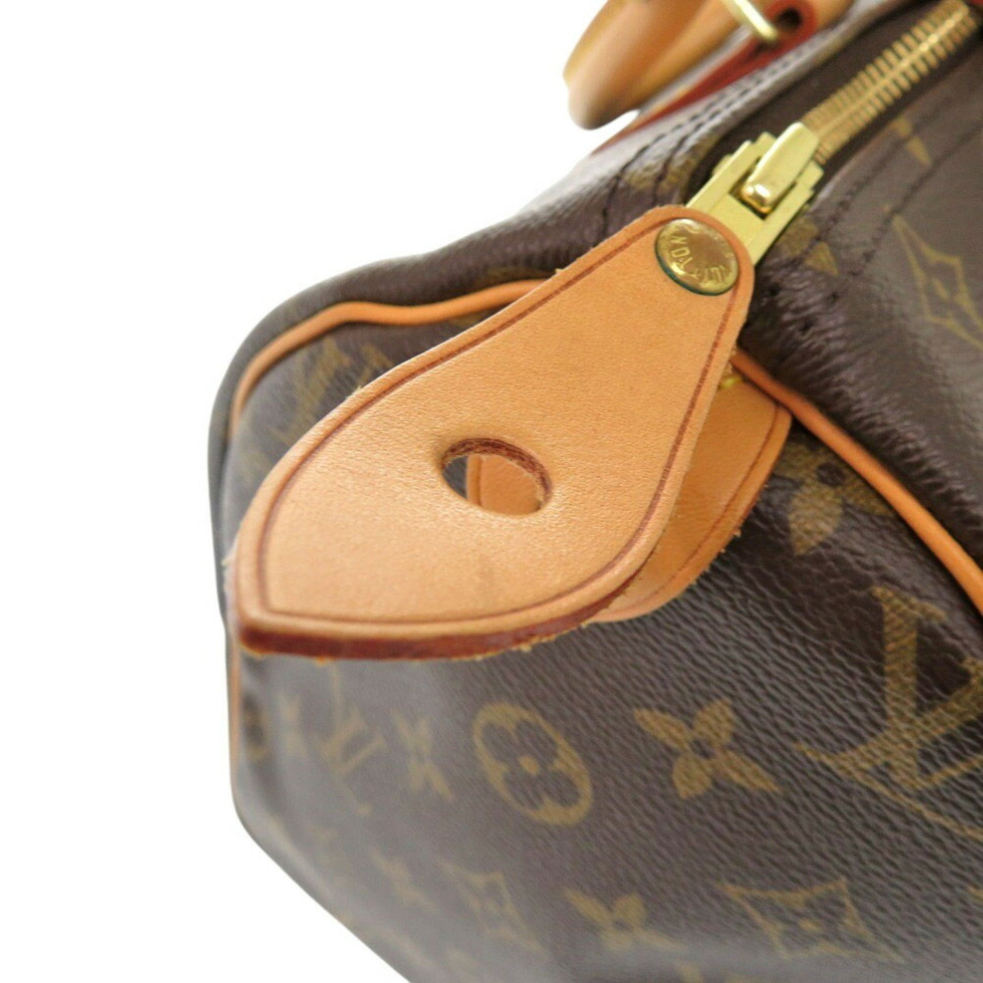 Louis Vuitton Speedy 30, Brown, Canvas, handbag