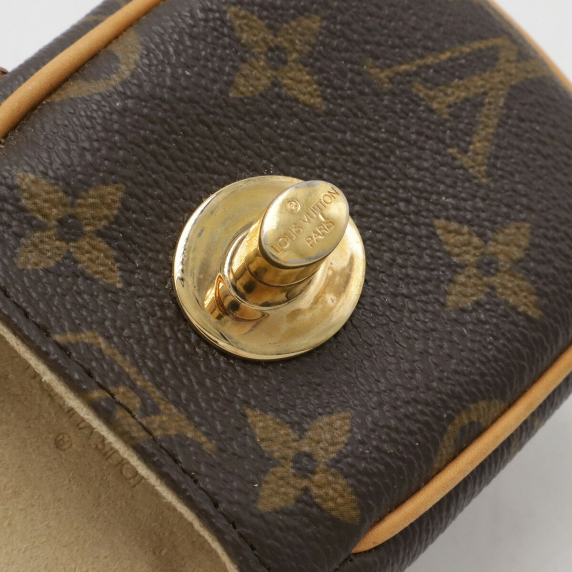 Louis Vuitton Tulum, Brown, Canvas, clutch