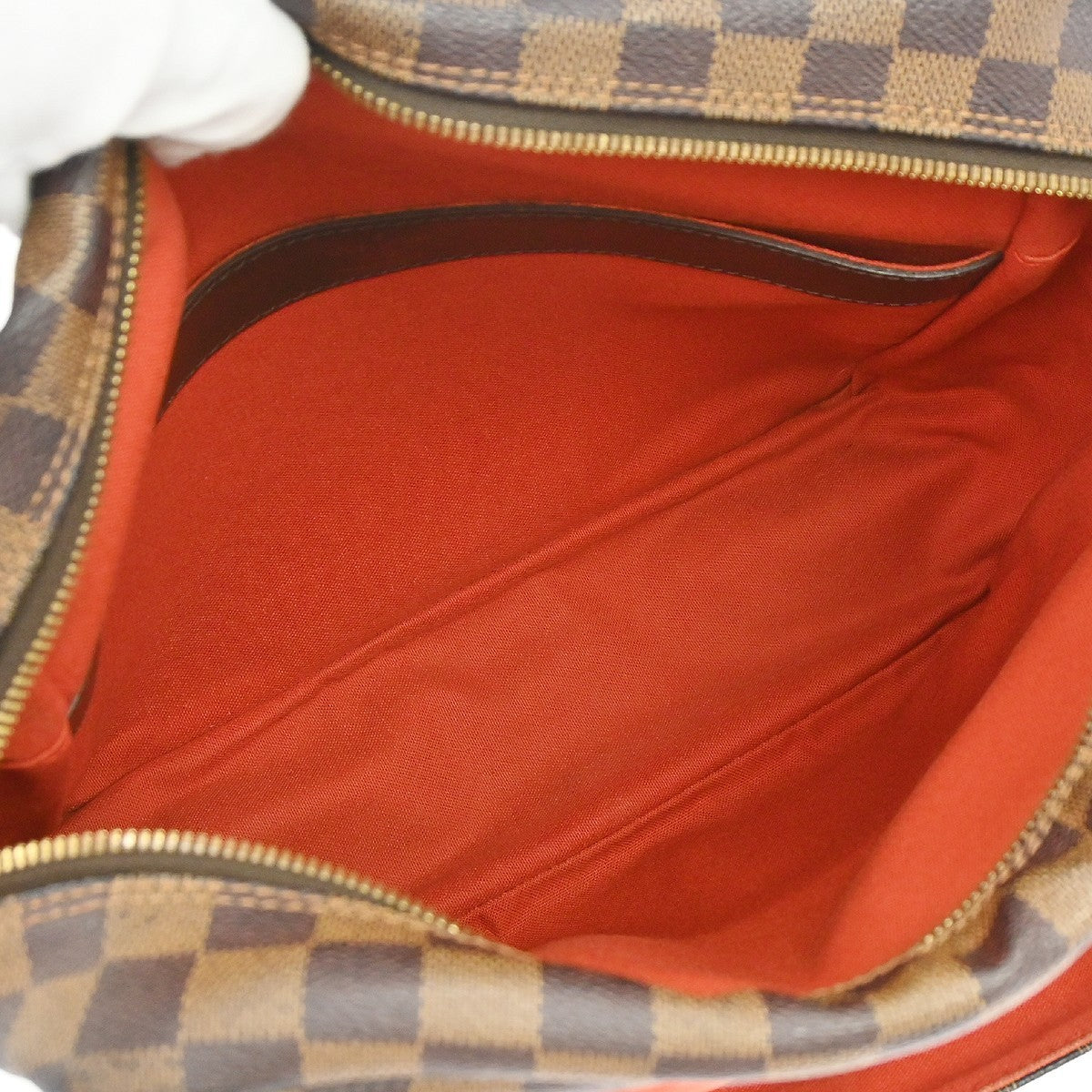 Louis Vuitton Naviglio Damier, Brown, Canvas, Shoulder Bag