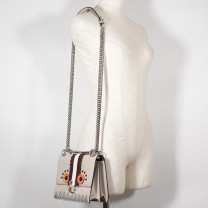 Fendi Kan I, Beige, Leather, shoulder