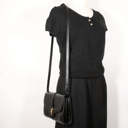 Gucci, Black, Leather, shoulder