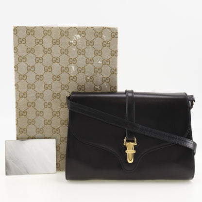 Gucci, Black, Leather, shoulder