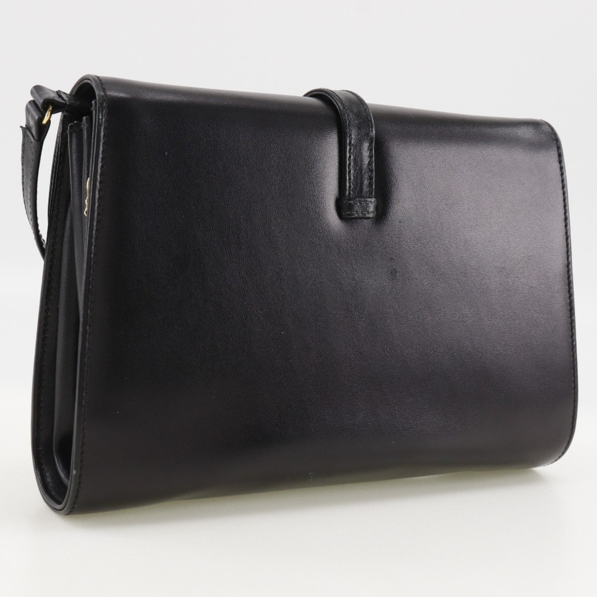 Gucci, Black, Leather, shoulder