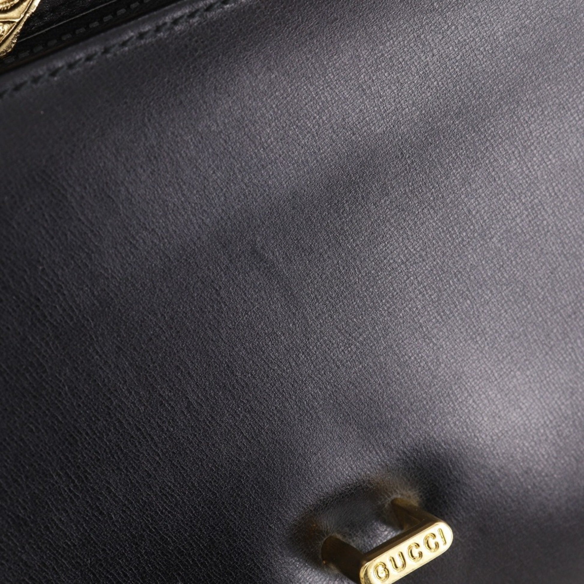 Gucci, Black, Leather, shoulder