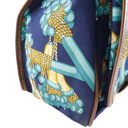 Loewe, Navy, Canvas, shoulder