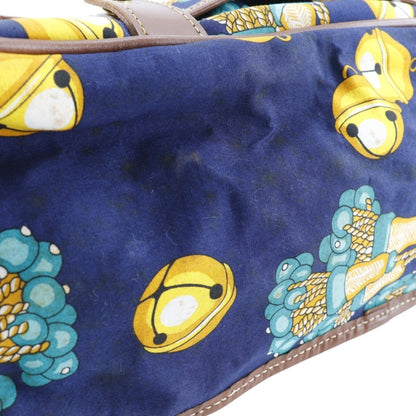 Loewe, Navy, Canvas, shoulder
