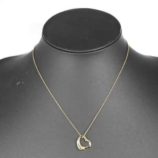 Tiffany & Co Open Heart, Gold, Yellow Gold, necklace