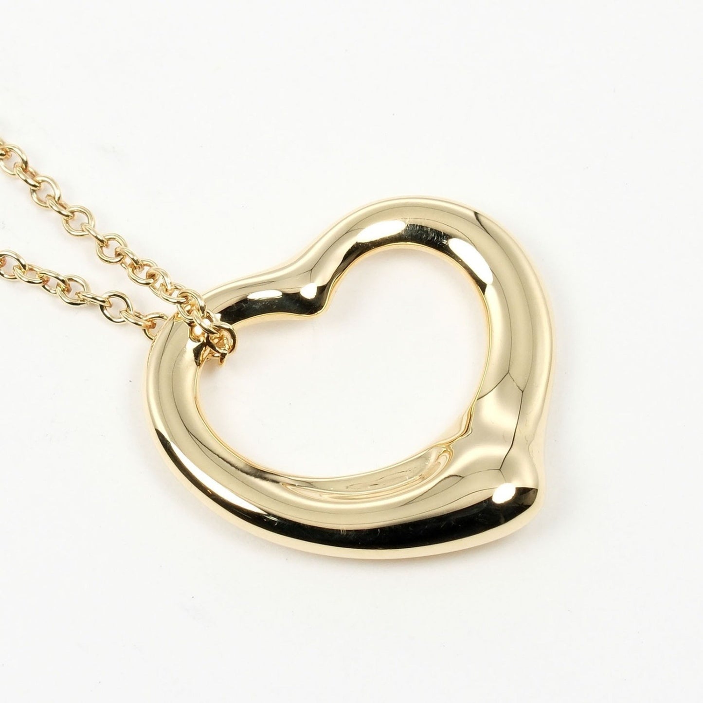 Tiffany & Co Open Heart, Gold, Yellow Gold, necklace