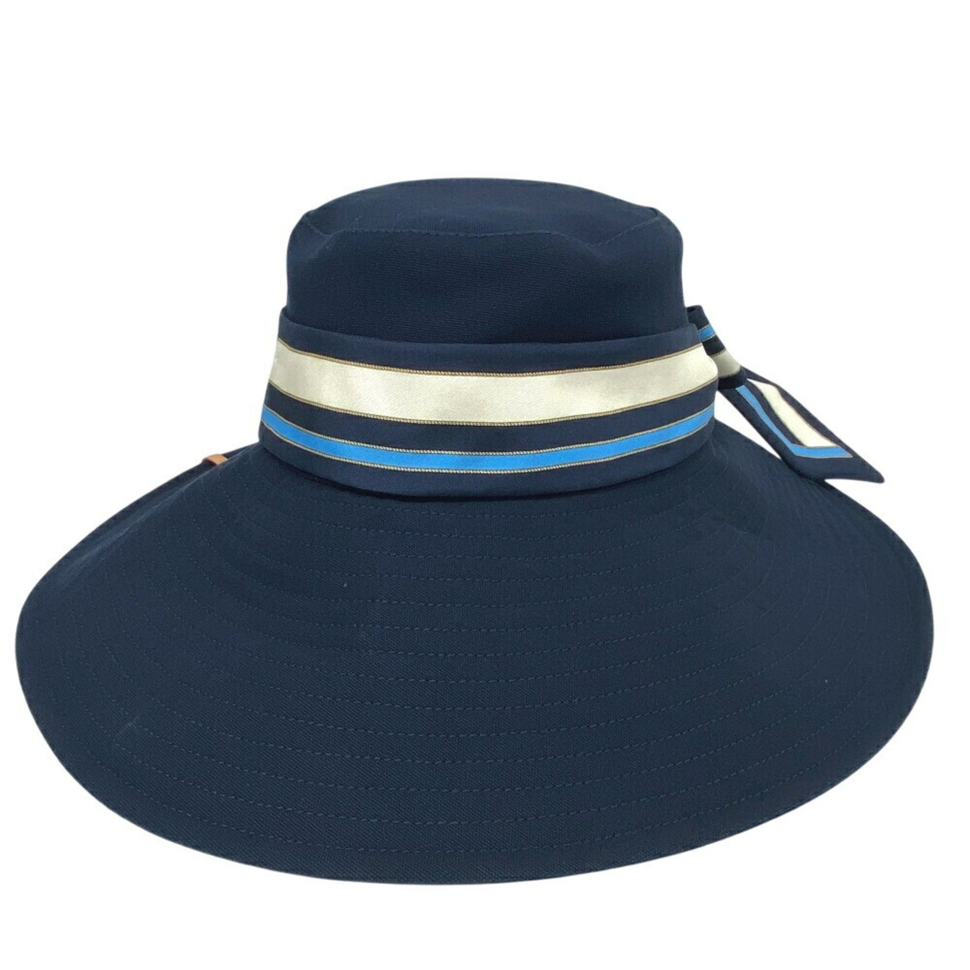 Louis Vuitton, Navy, Cotton, hat