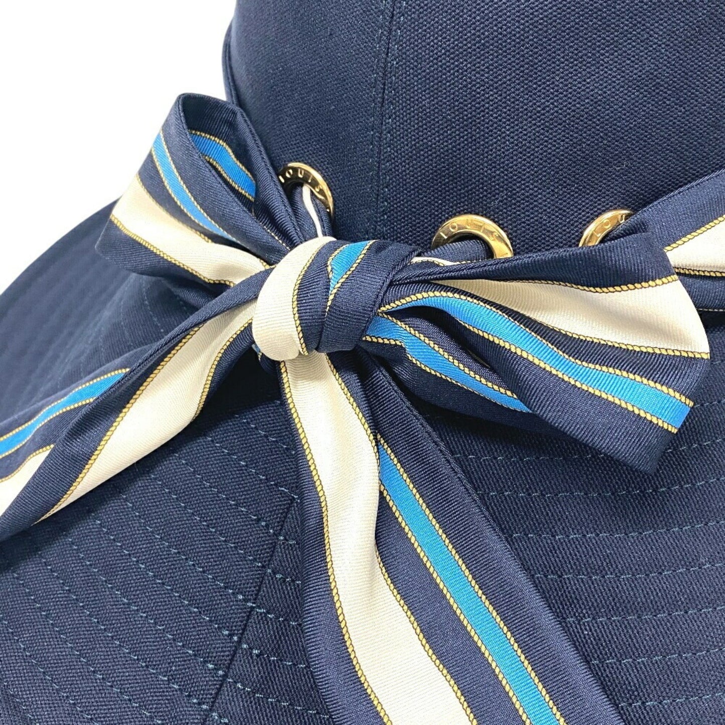 Louis Vuitton, Navy, Cotton, hat