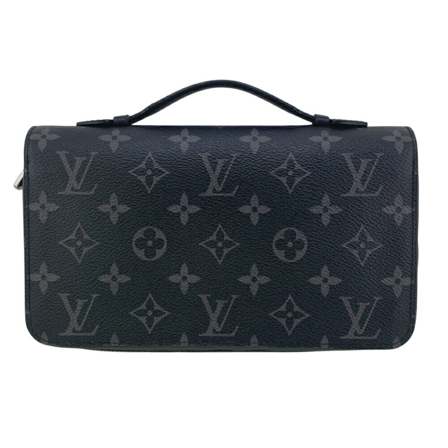 Louis Vuitton Zippy XL, Black, Canvas, wallet