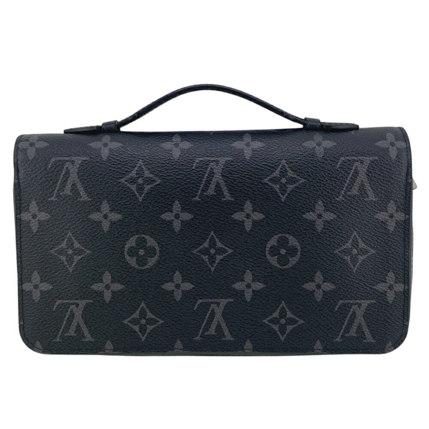 Louis Vuitton Zippy XL, Black, Canvas, wallet