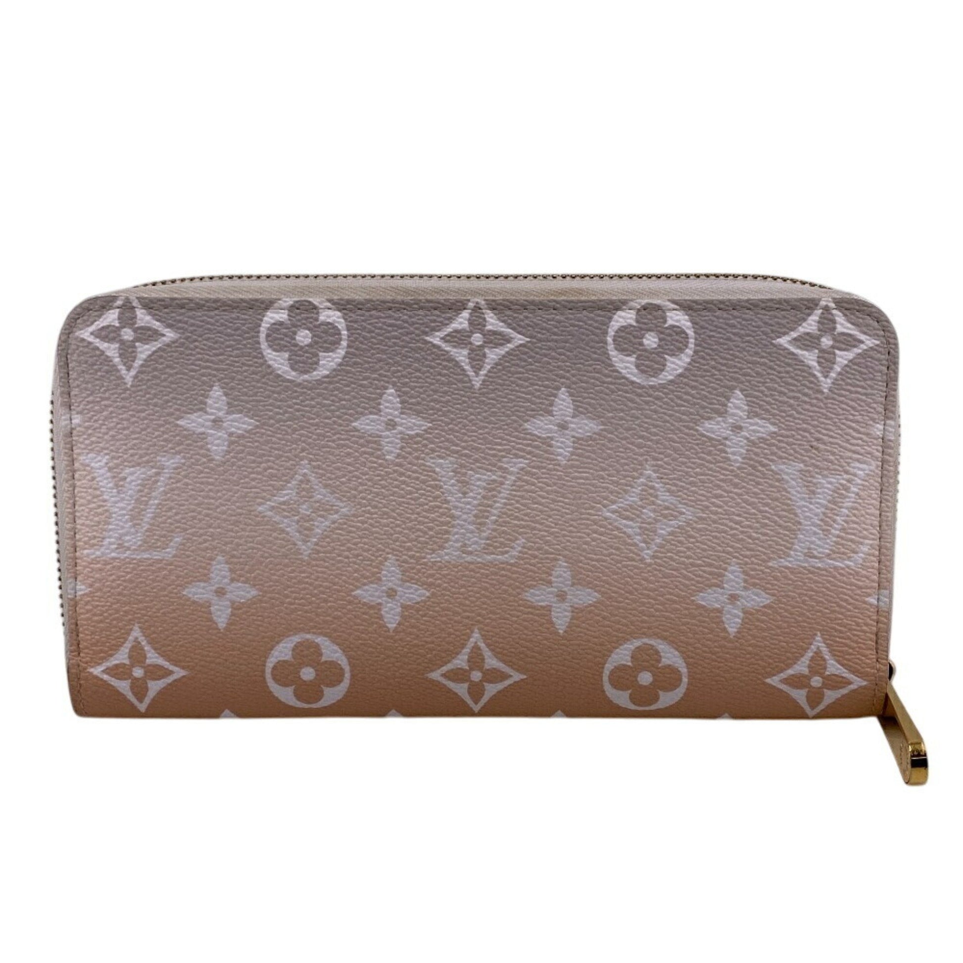 Louis Vuitton Zippy wallet, Beige, Leather, wallet