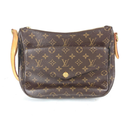 Louis Vuitton Mabillon, Brown, Canvas, shoulder