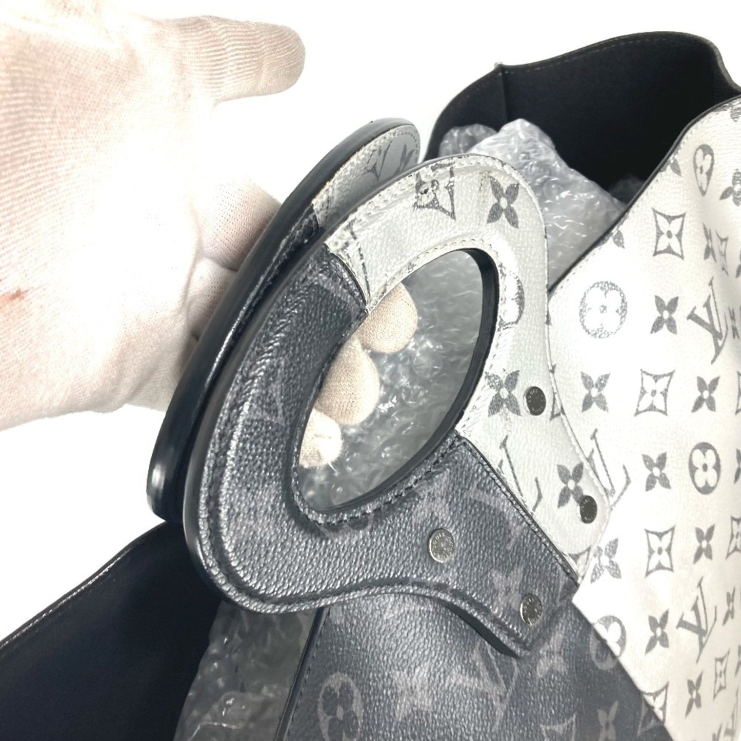 Louis Vuitton Split Pacific, Black, Canvas, tote